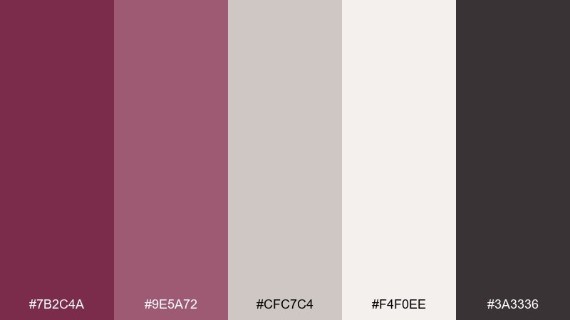 berry stone minimal mulberry color palette with hex codes