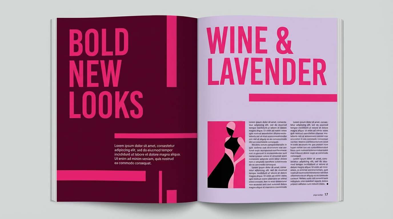 berry editorial layout