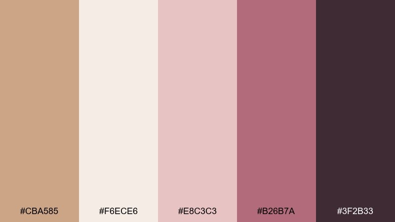 birch rose color palette with hex codes