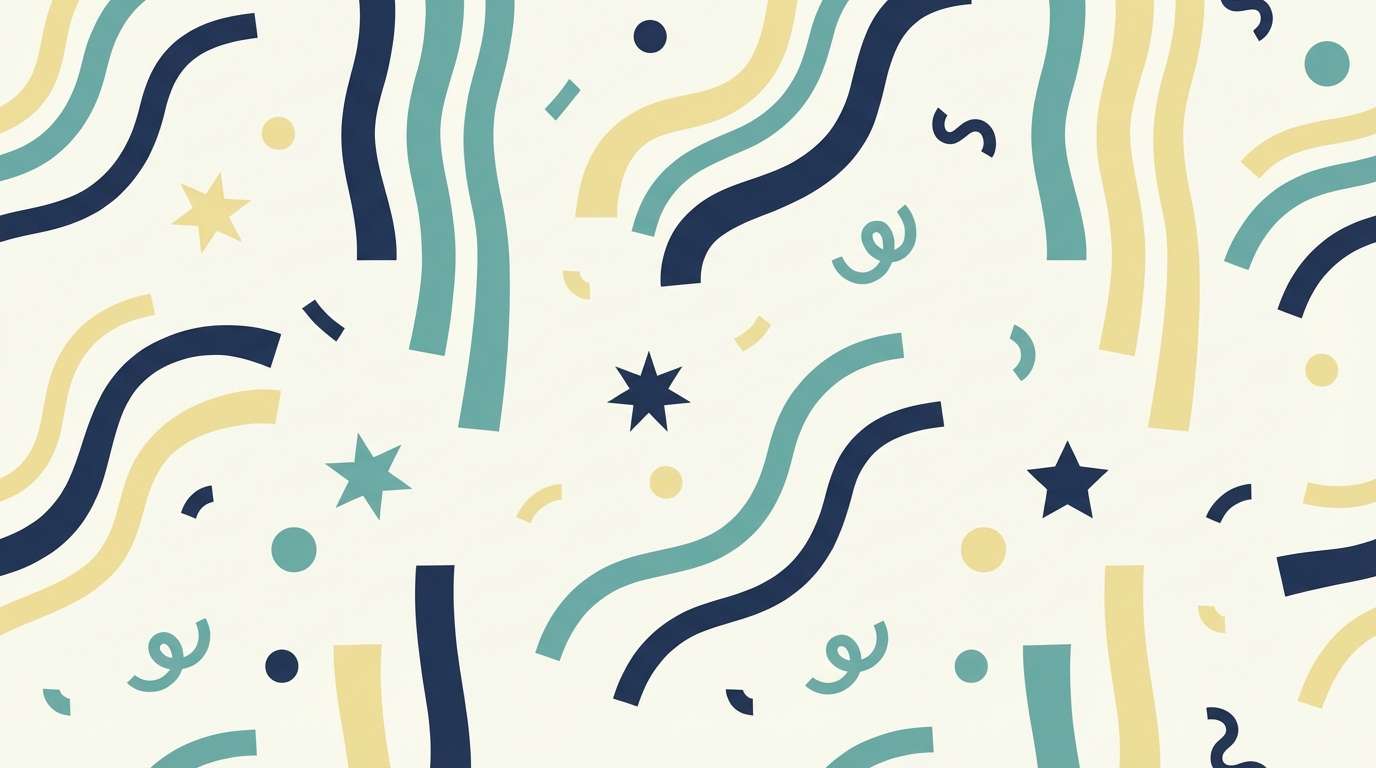 retro wrapping paper pattern