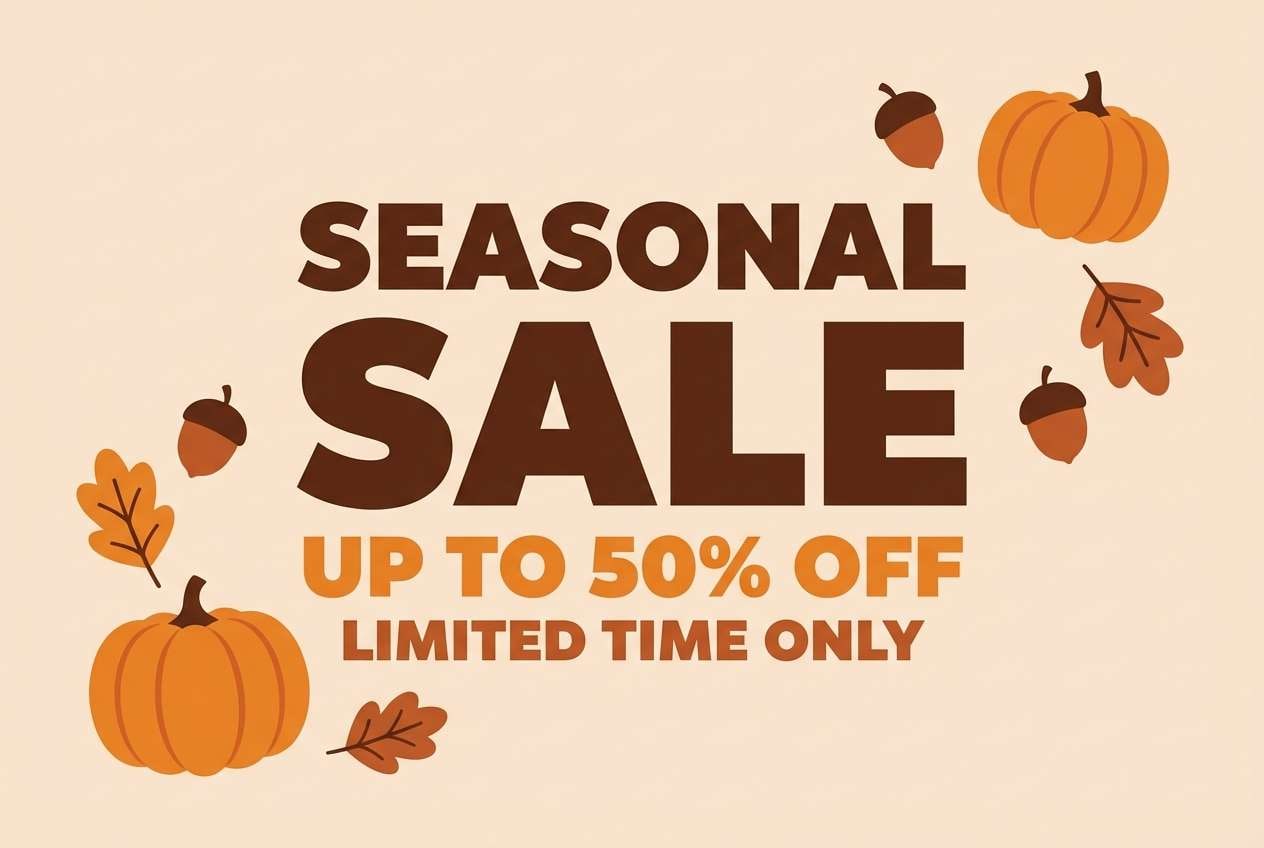 autumn sale banner