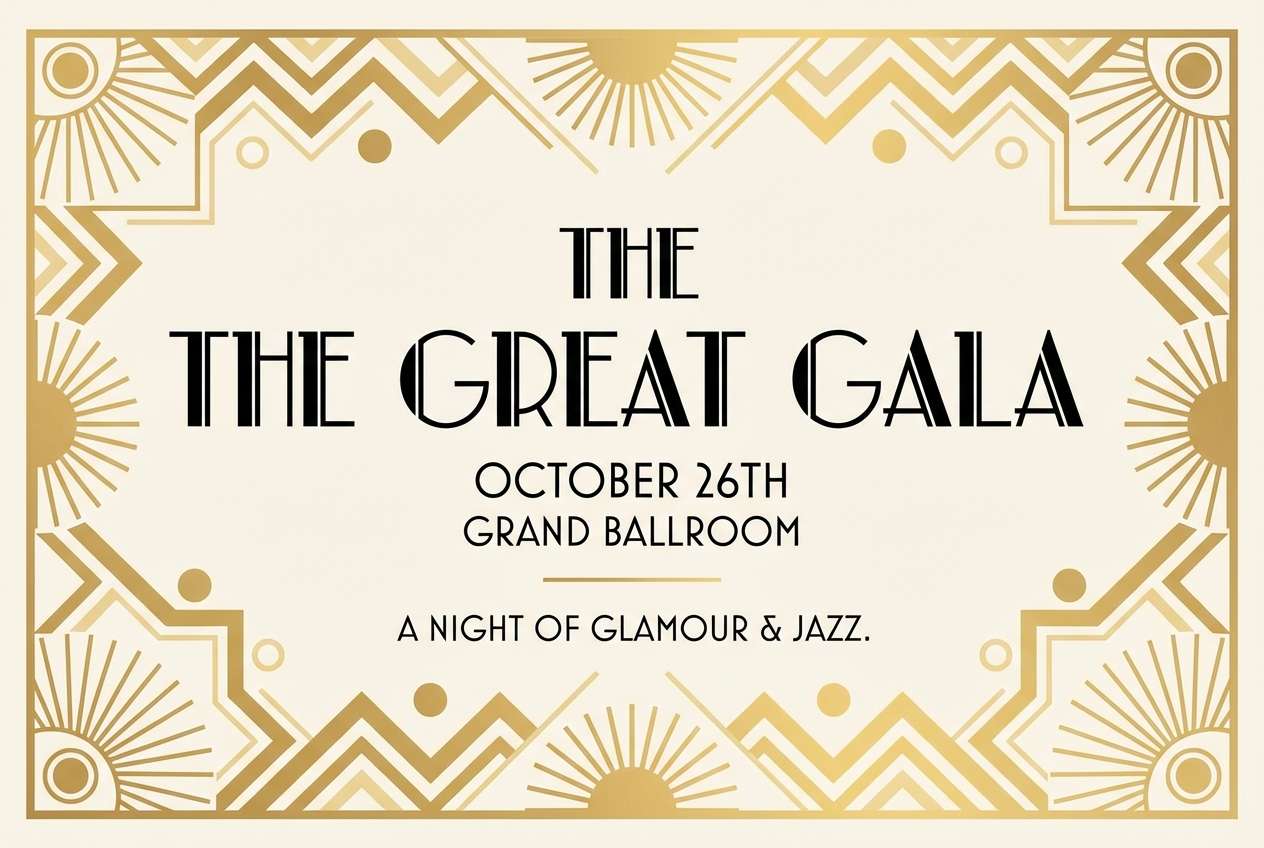 art deco poster design