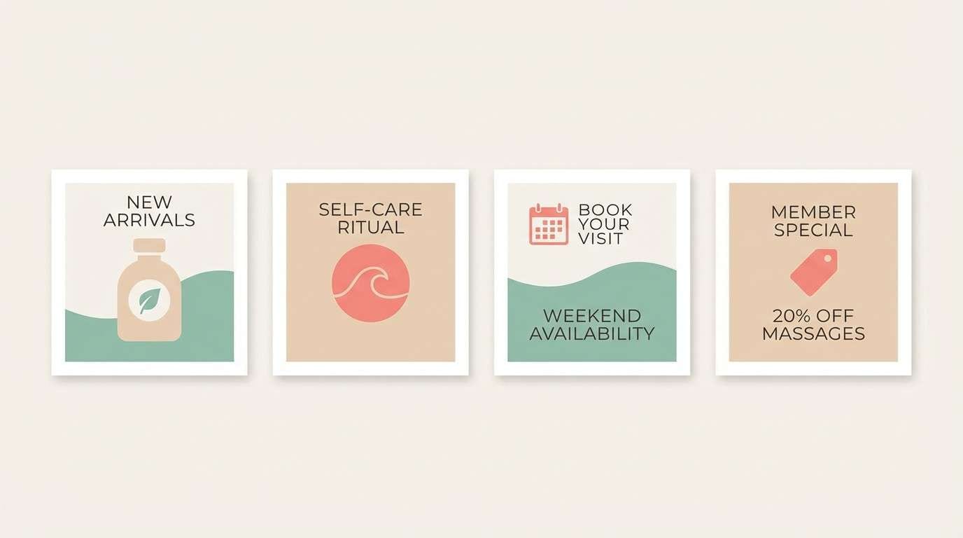 spa social post template