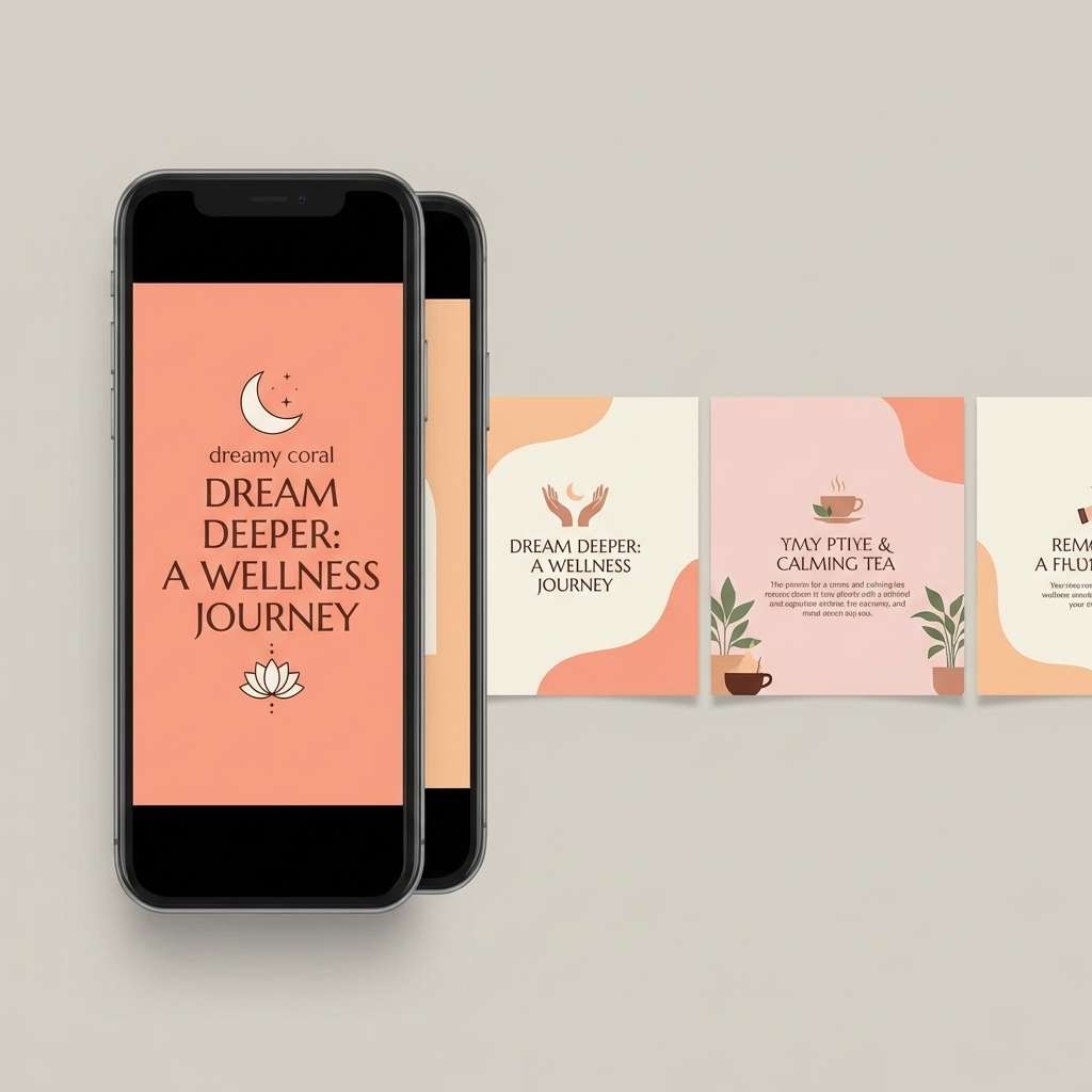 wellness carousel in sunset tones