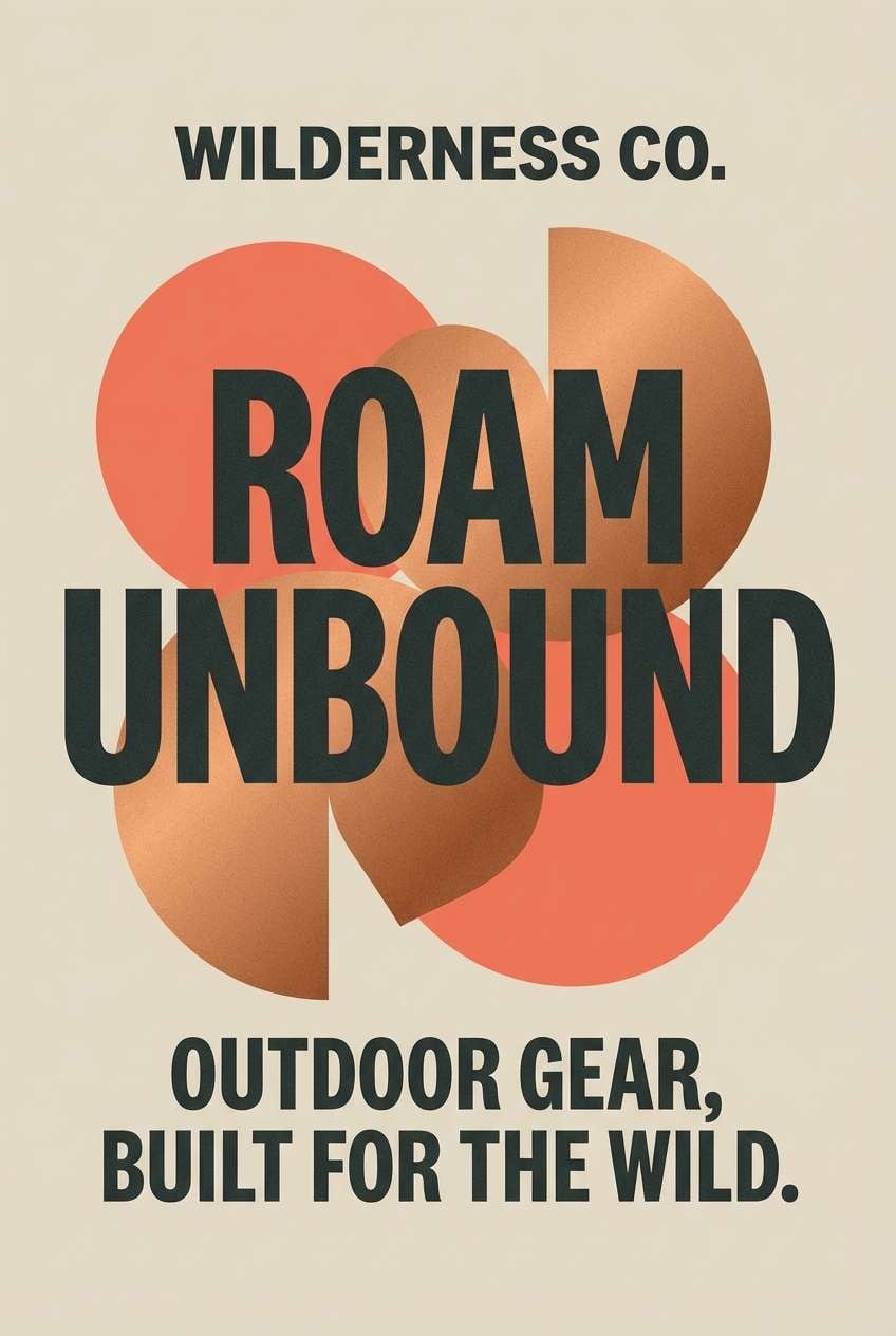 outdoor poster in firelight tones