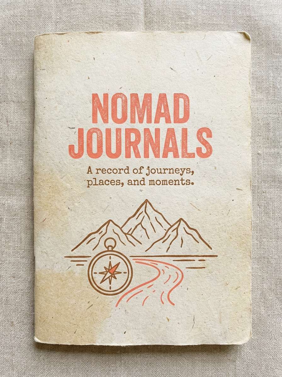 vintage travel journal cover