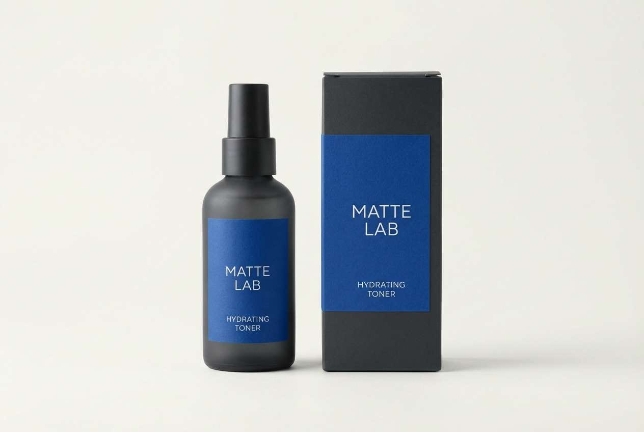 grooming packaging studio shot