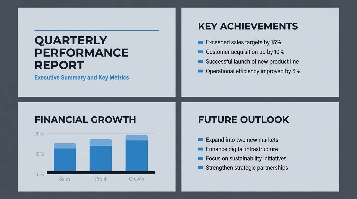 minimal slide deck design