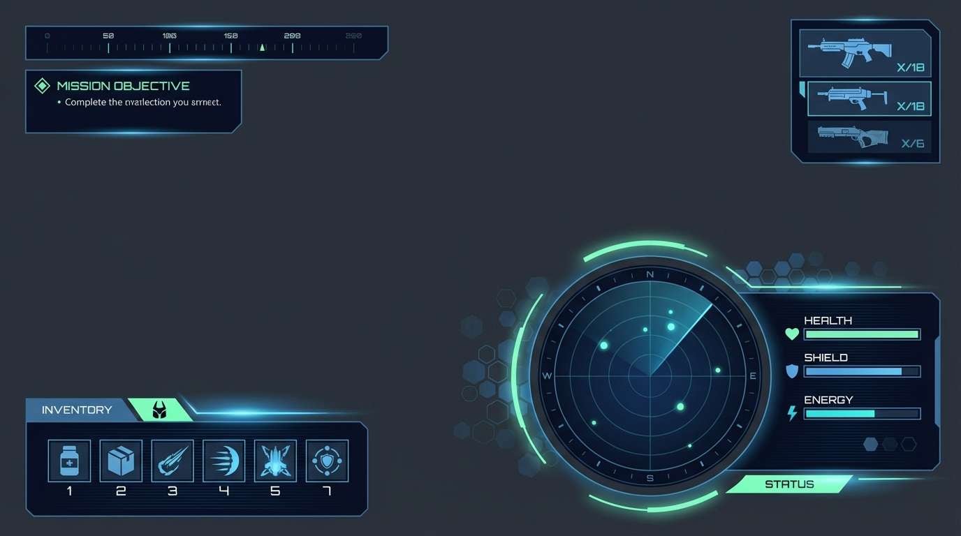 sci-fi hud overlay
