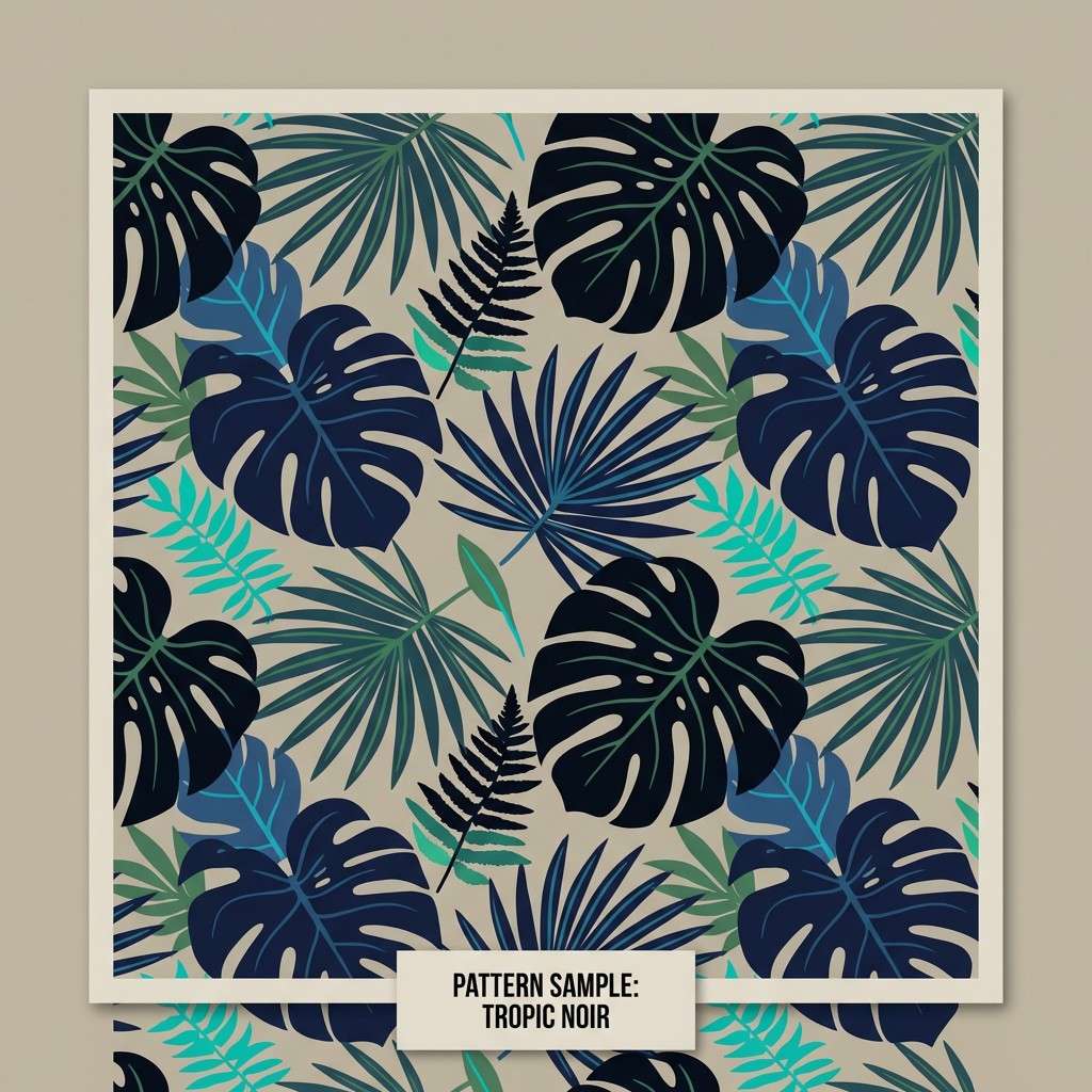 tropical leaf pattern