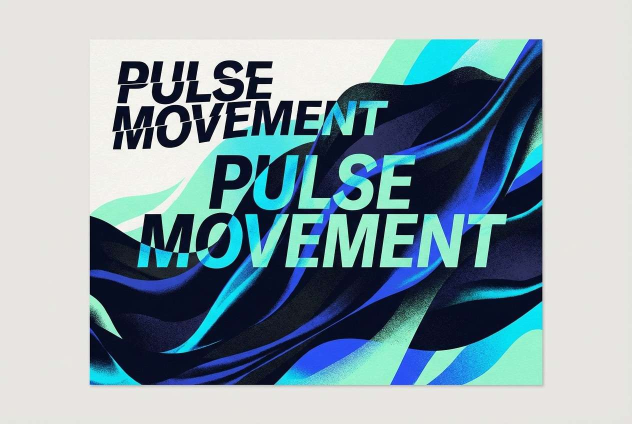 sportswear poster typography