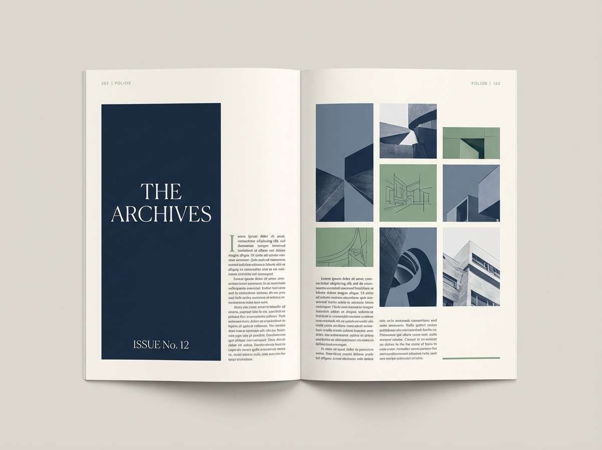 editorial spread layout