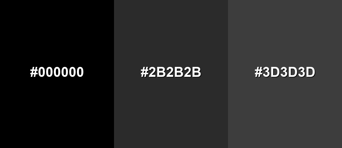 analogous color for black-color