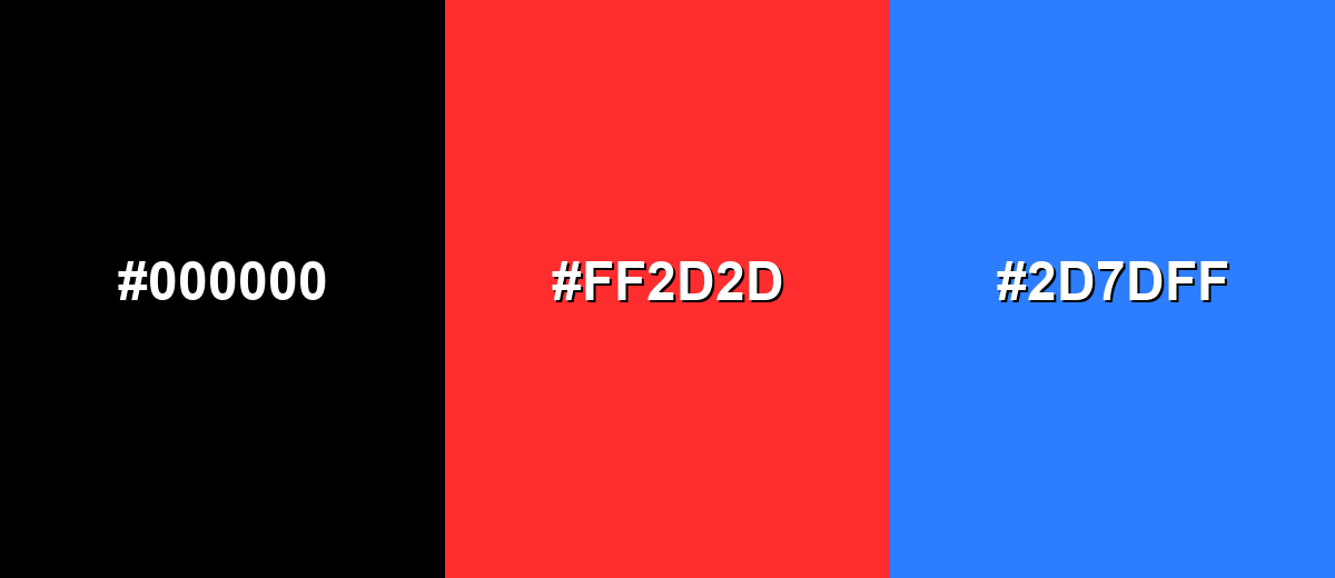 triadic combinations of black-color