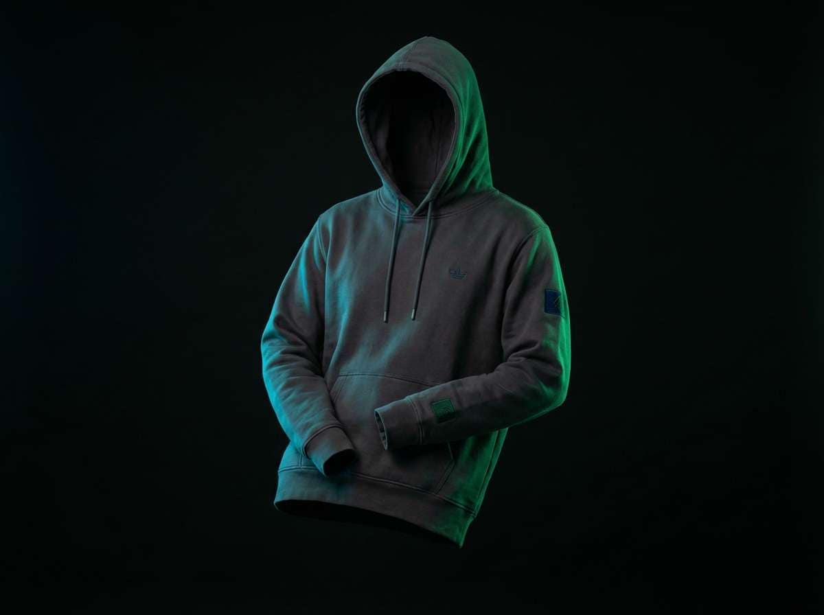 streetwear ad with neon accents