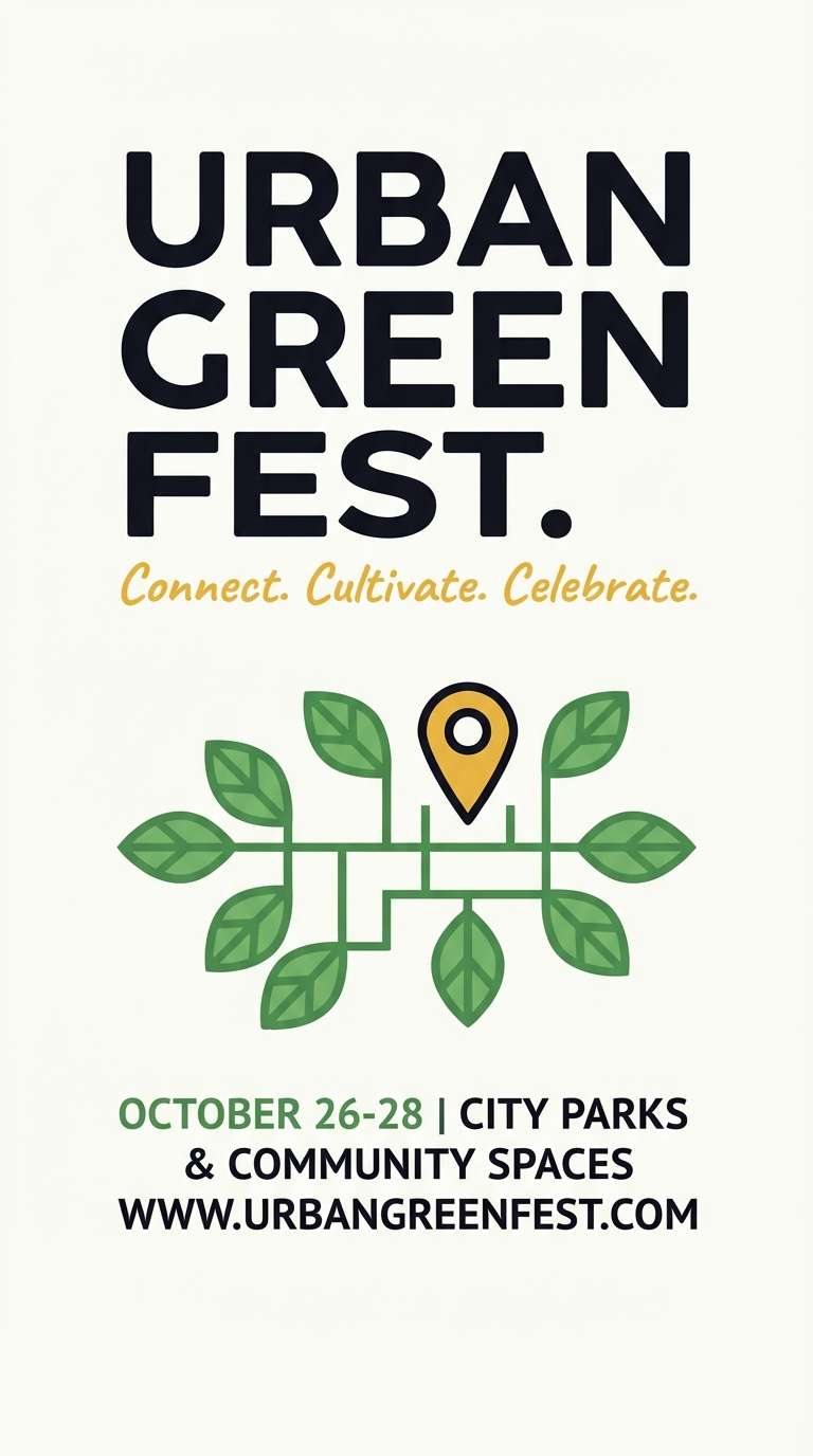 city park event poster