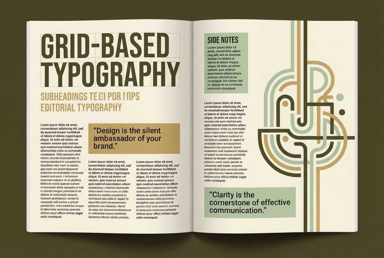 vintage editorial spread