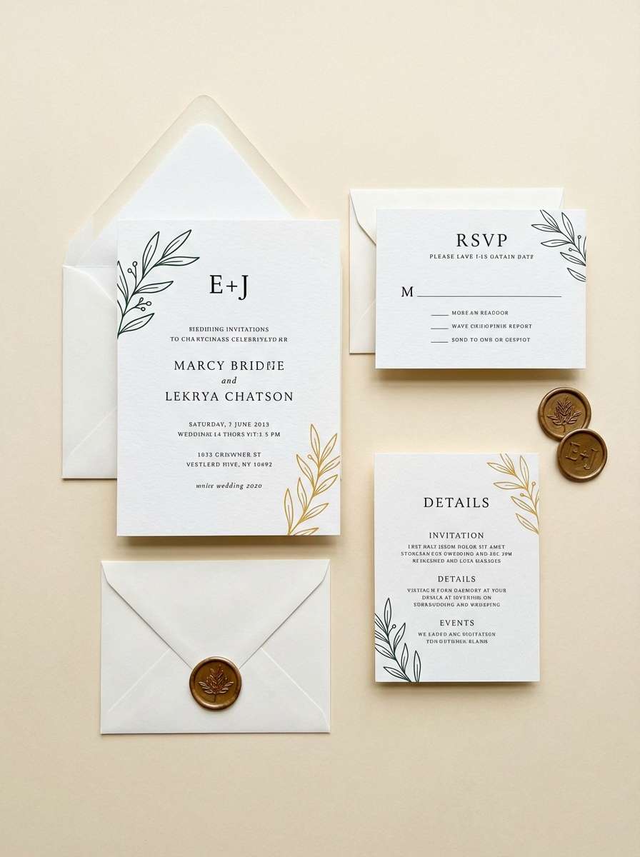 garden wedding invitation