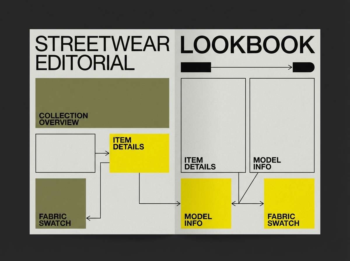 streetwear lookbook layout