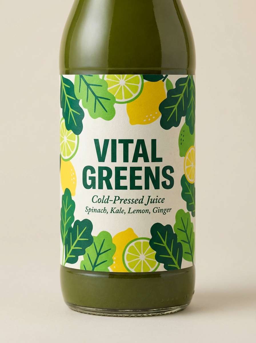 juice label studio design