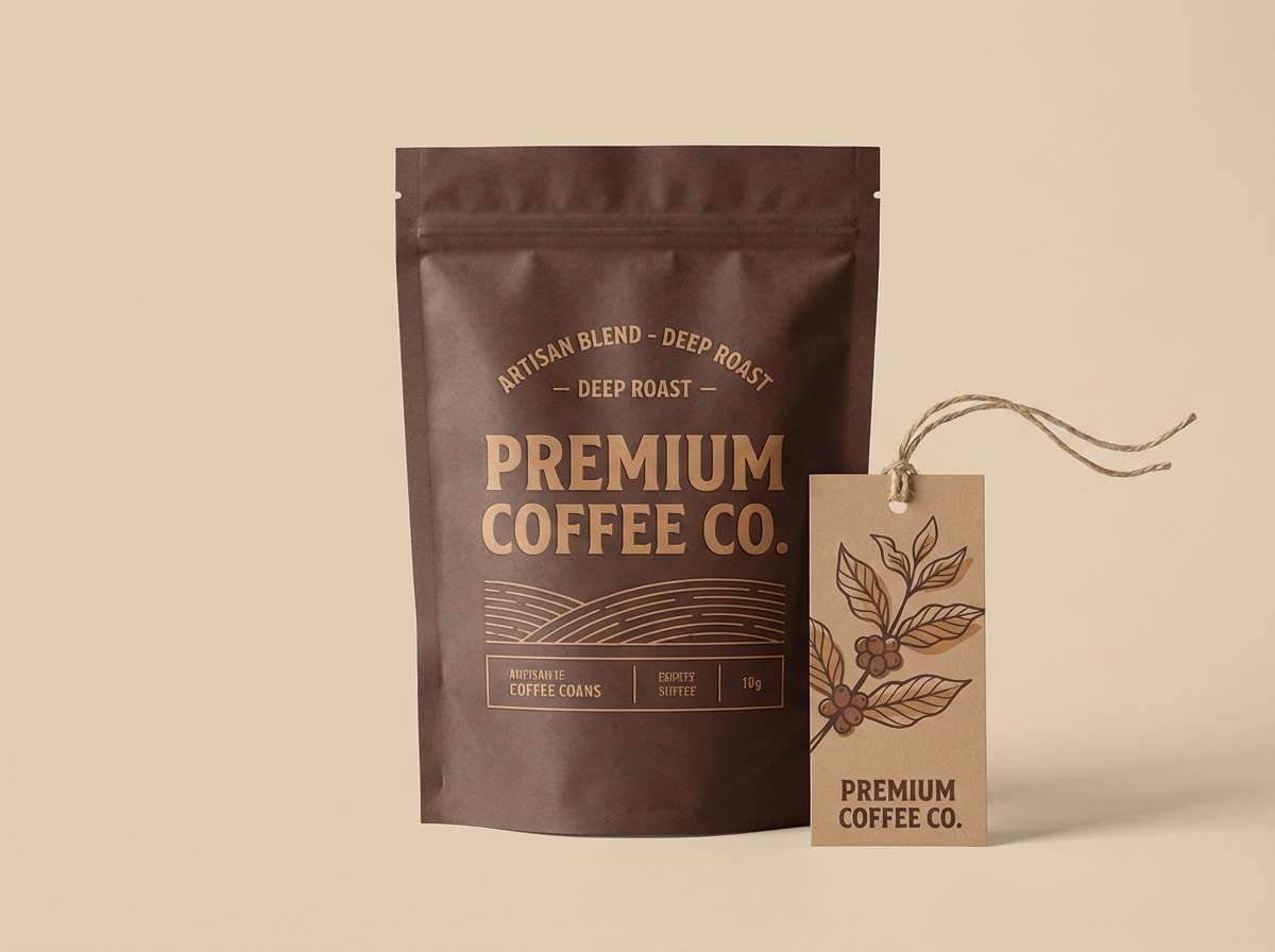 coffee packaging studio shot