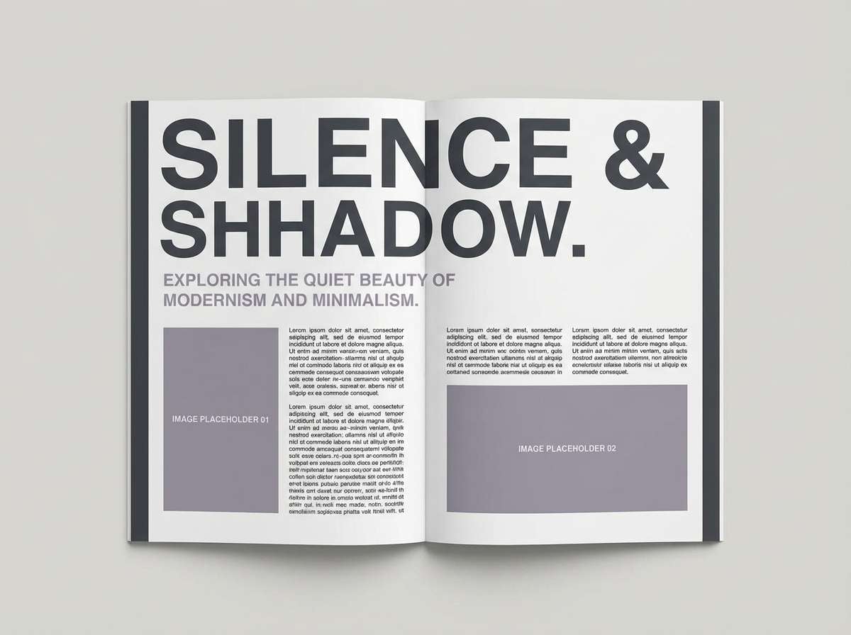 smoky magazine spread layout