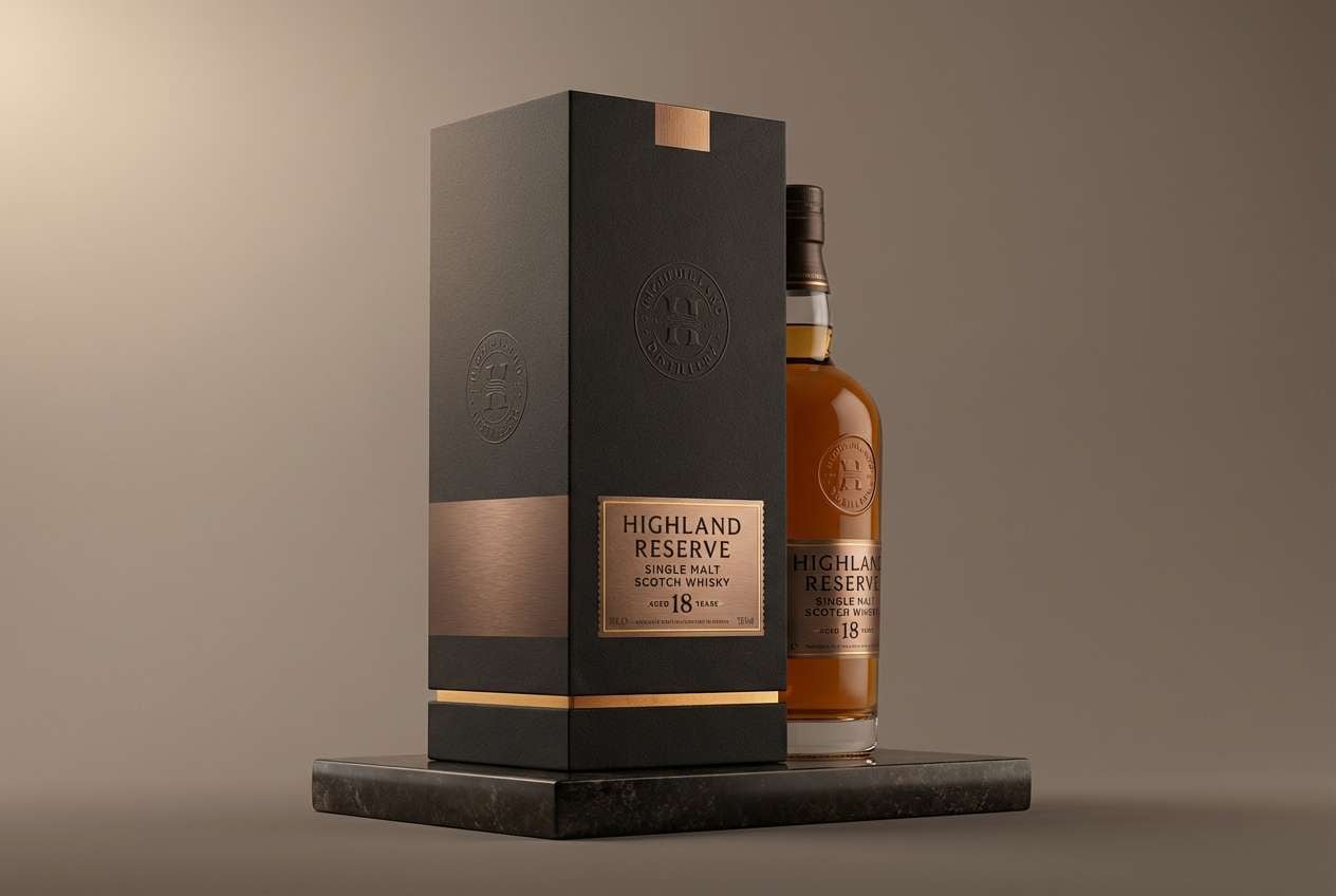 luxury whiskey packaging studio