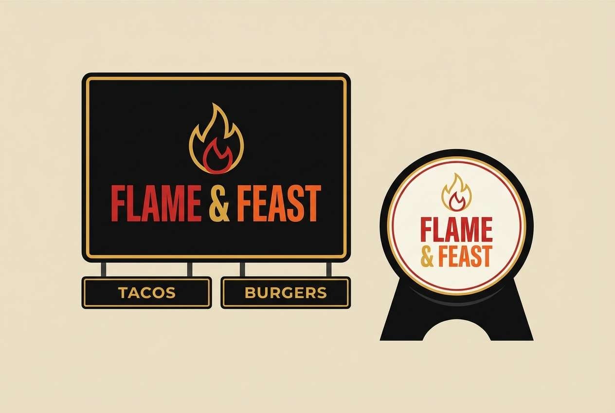 food truck signage mockup