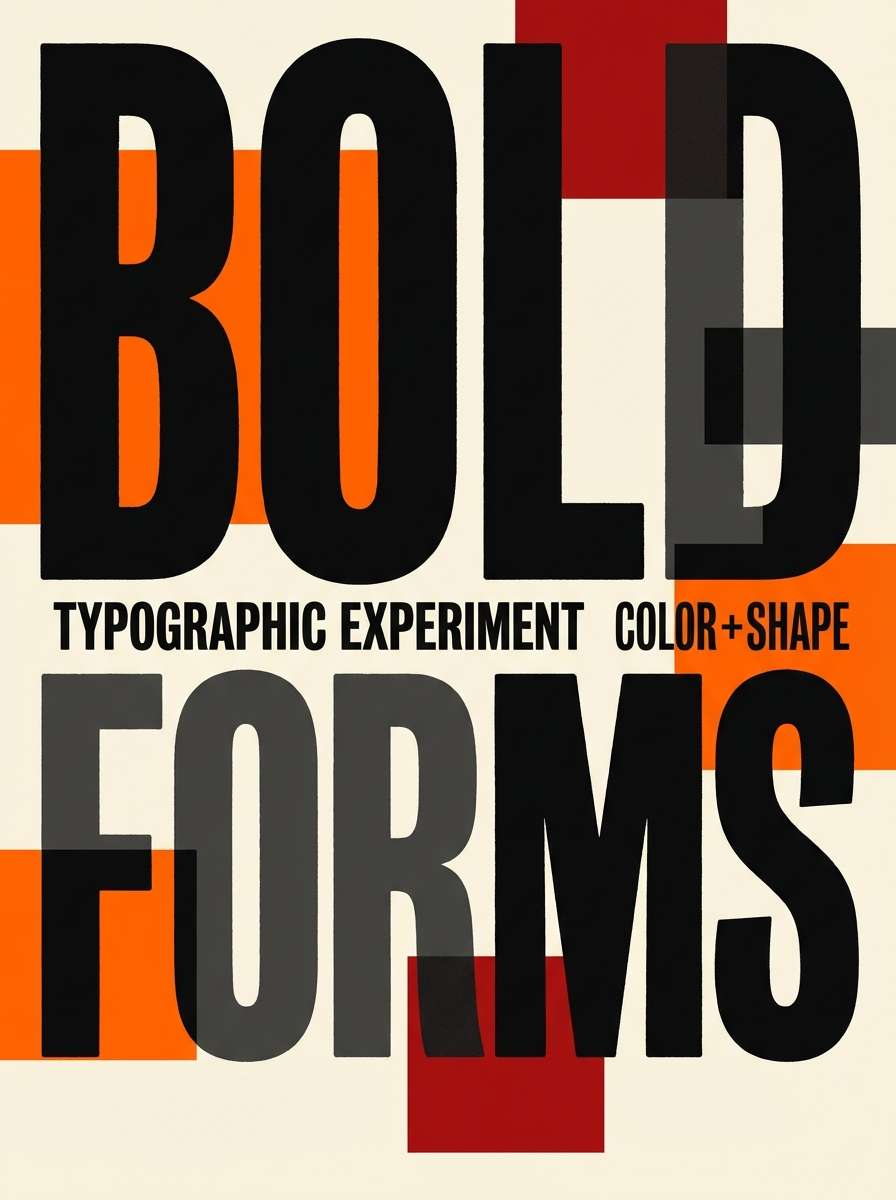 bold typography poster design