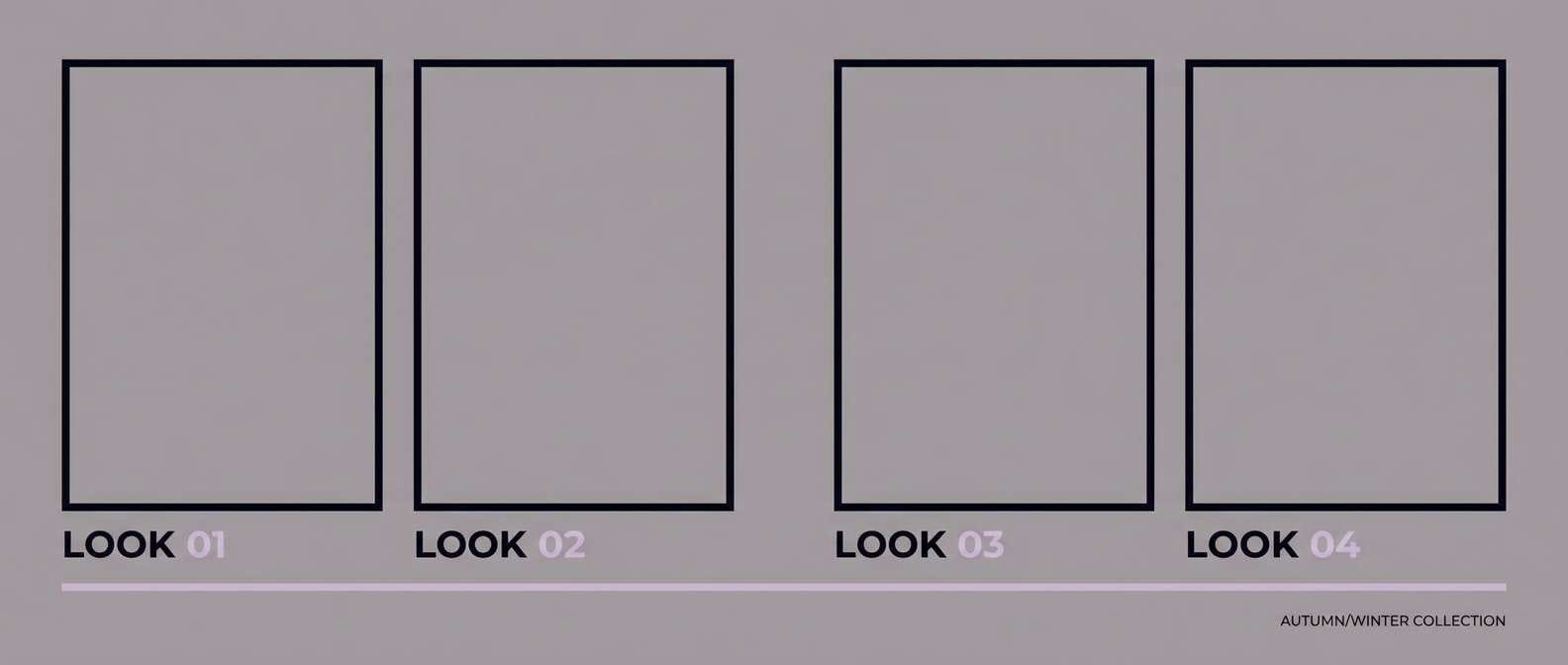 minimal lookbook spread