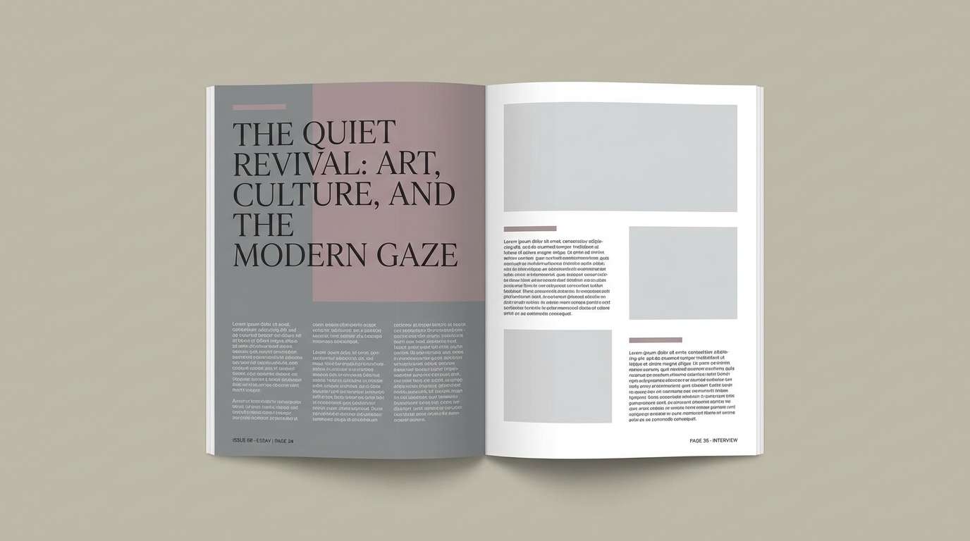 modern editorial layout