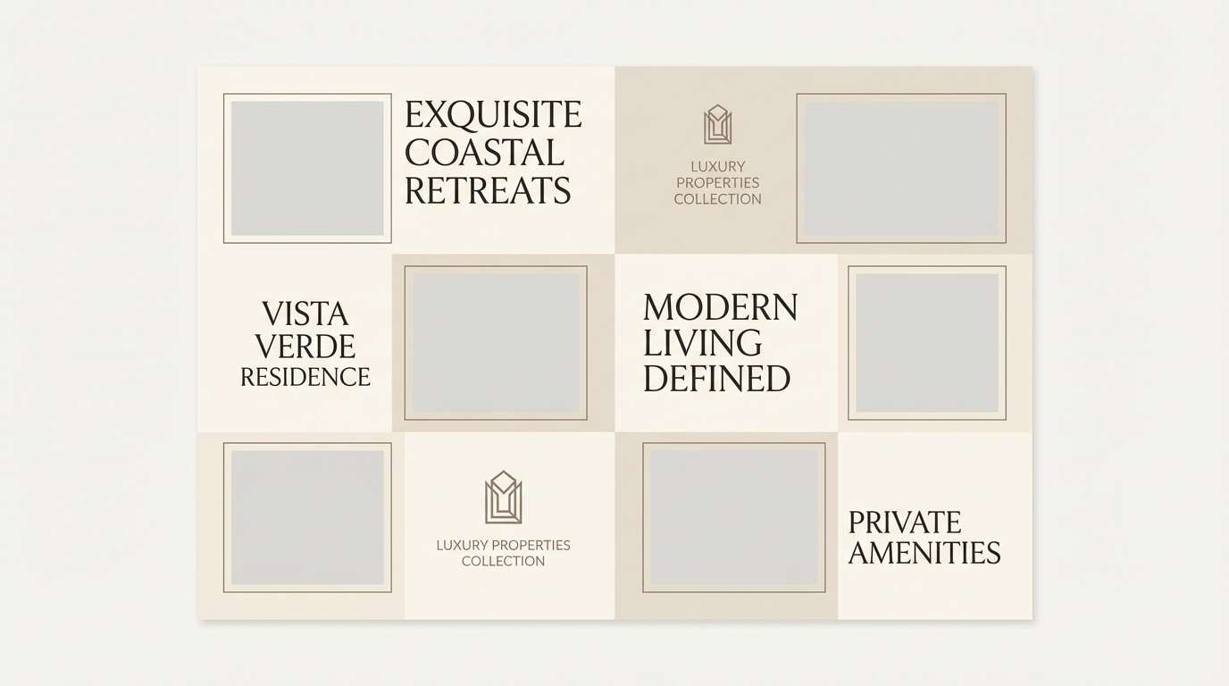 luxury brochure layout