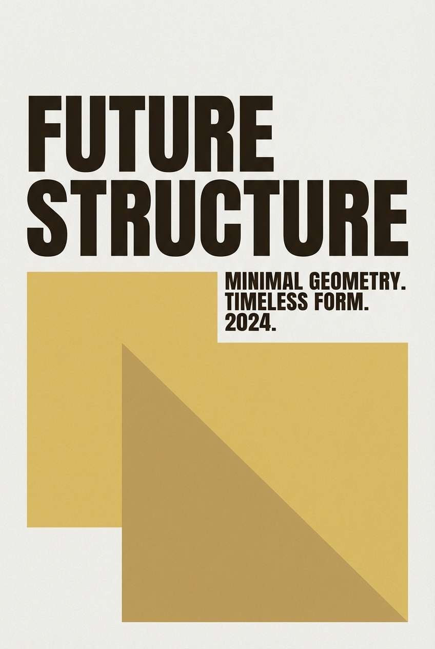 bold typography poster