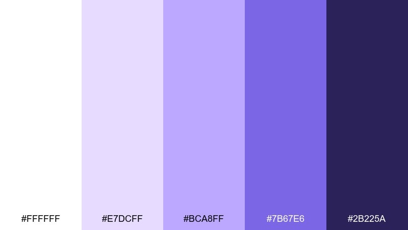 blooming gradient iris color palette with hex codes