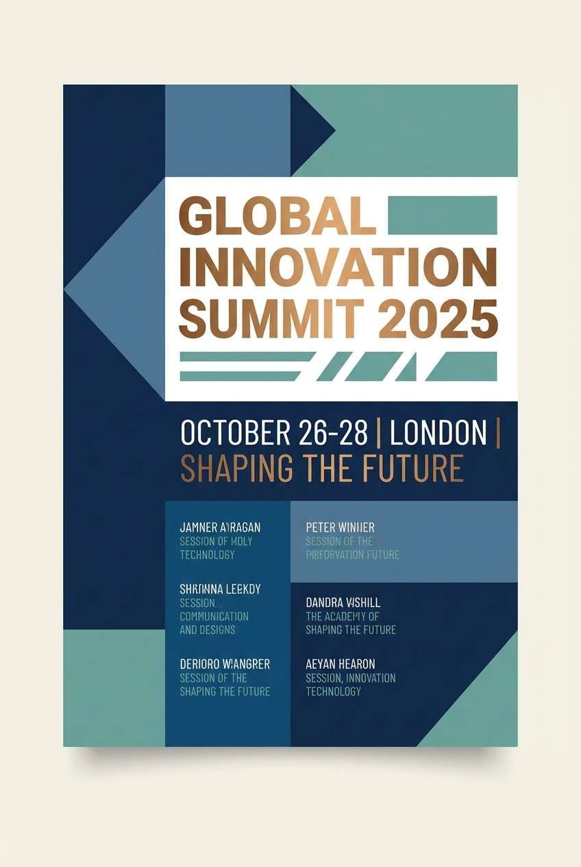 tech conference poster design