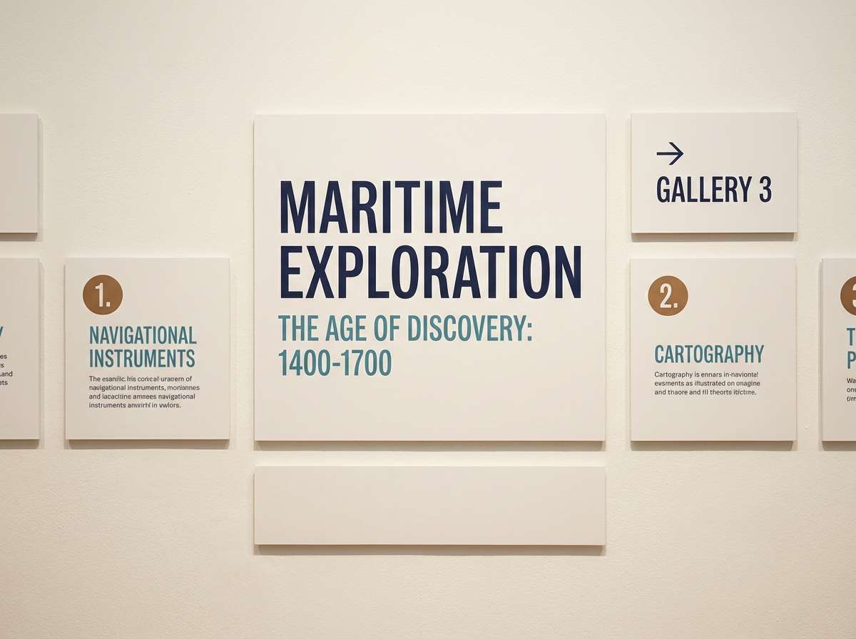 museum signage and labels
