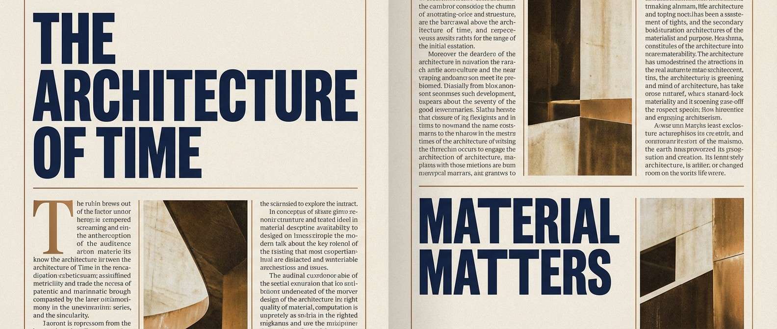 magazine feature spread