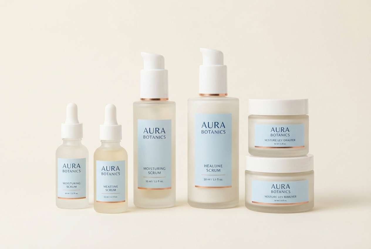skincare packaging set