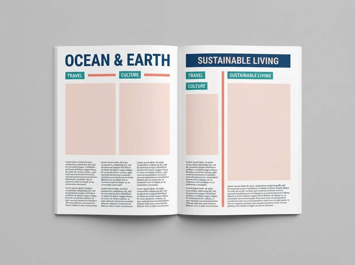 coastal magazine spread