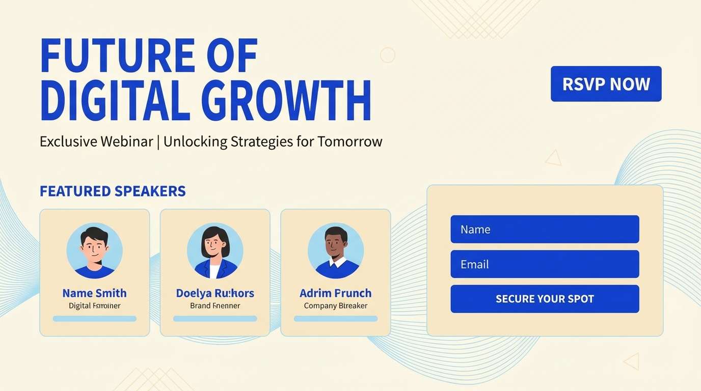 webinar landing page