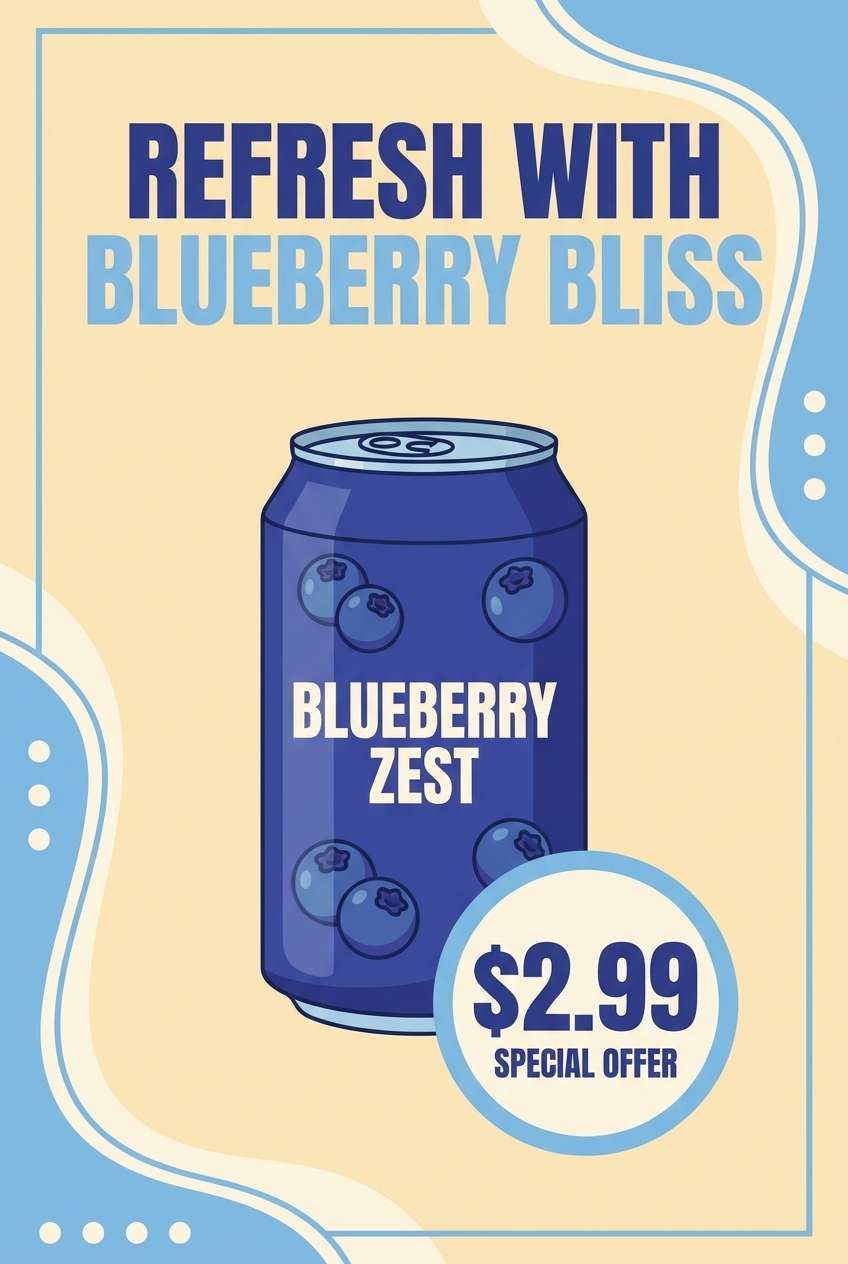 cream soda ad poster