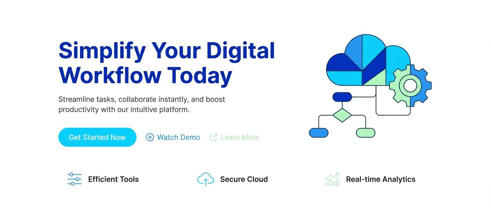minimal landing page hero