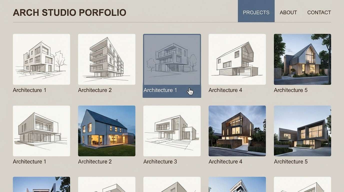 architecture portfolio ui