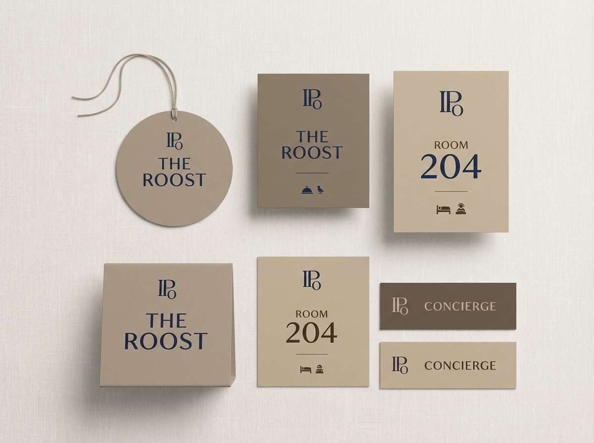 hotel signage mockup