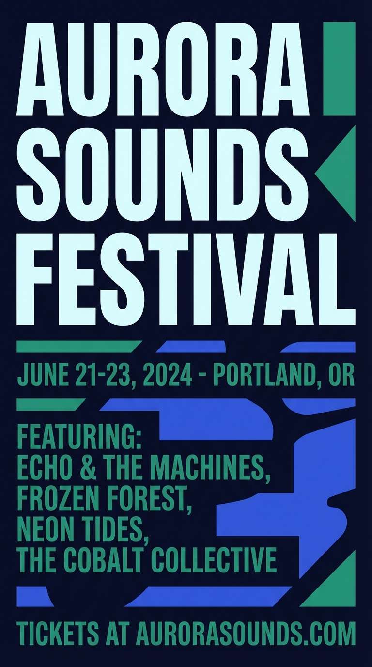 music festival flyer design