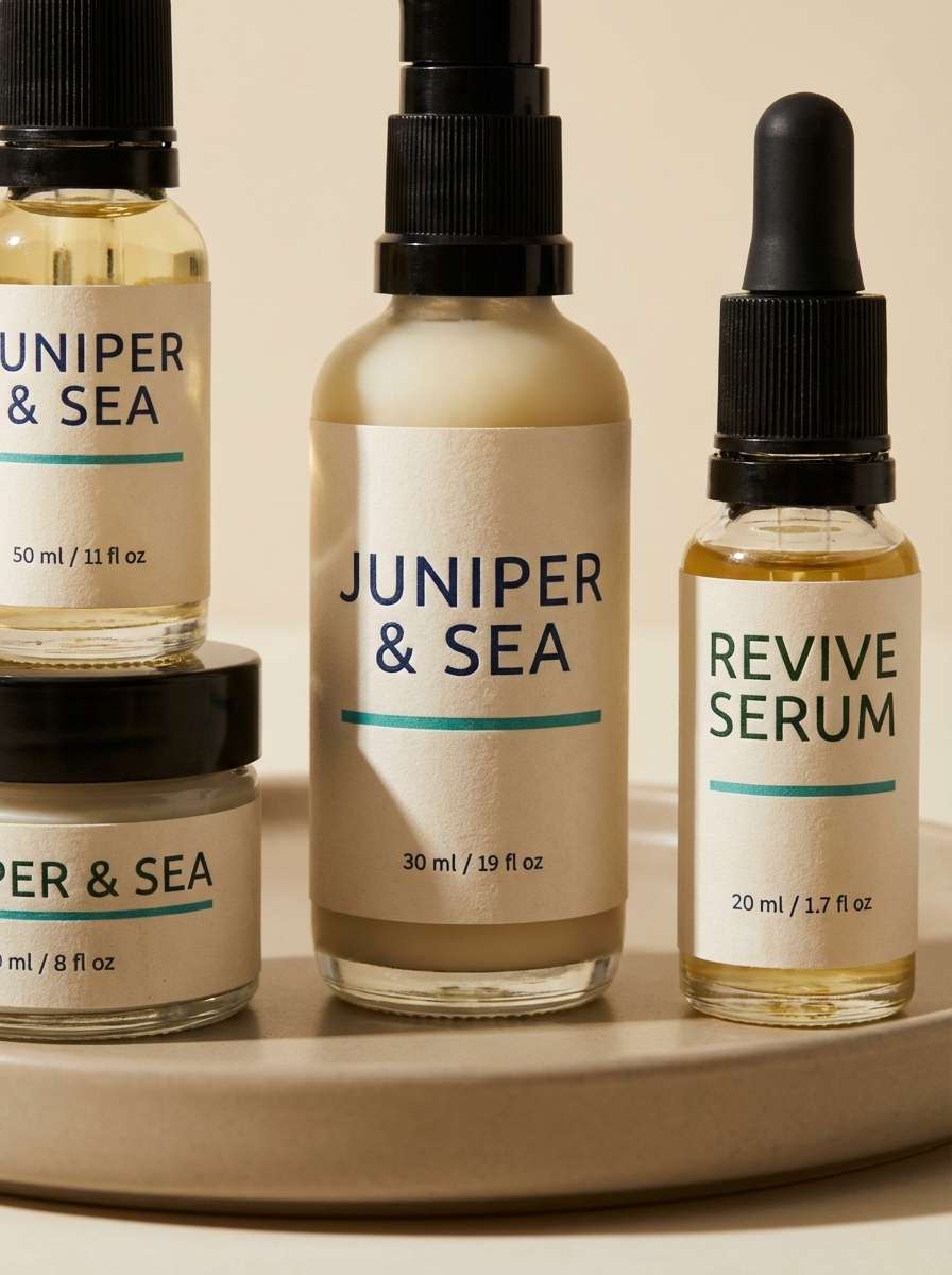 luxury skincare packaging shot