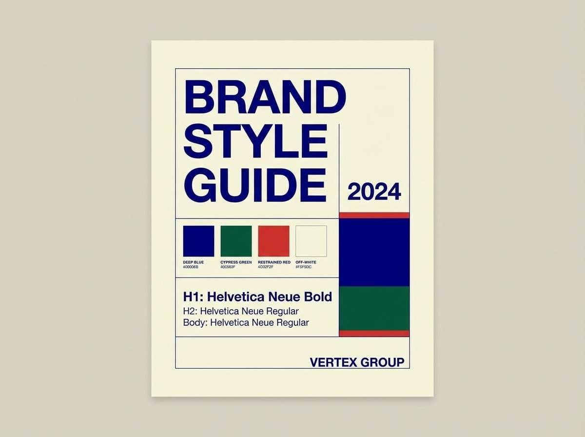 brand style guide cover