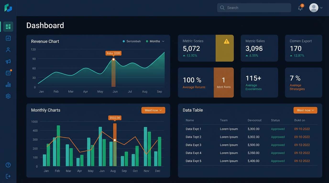 saas dashboard ui