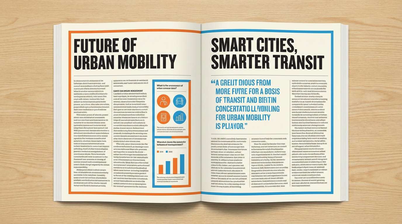 editorial spread orange blue