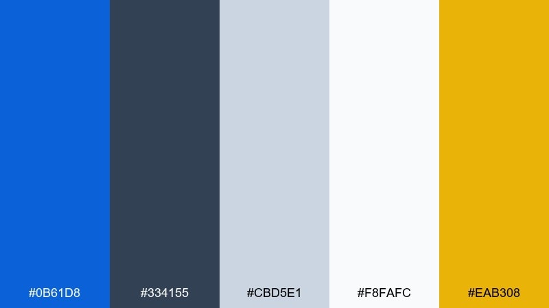 blue hour linen color palette with hex codes